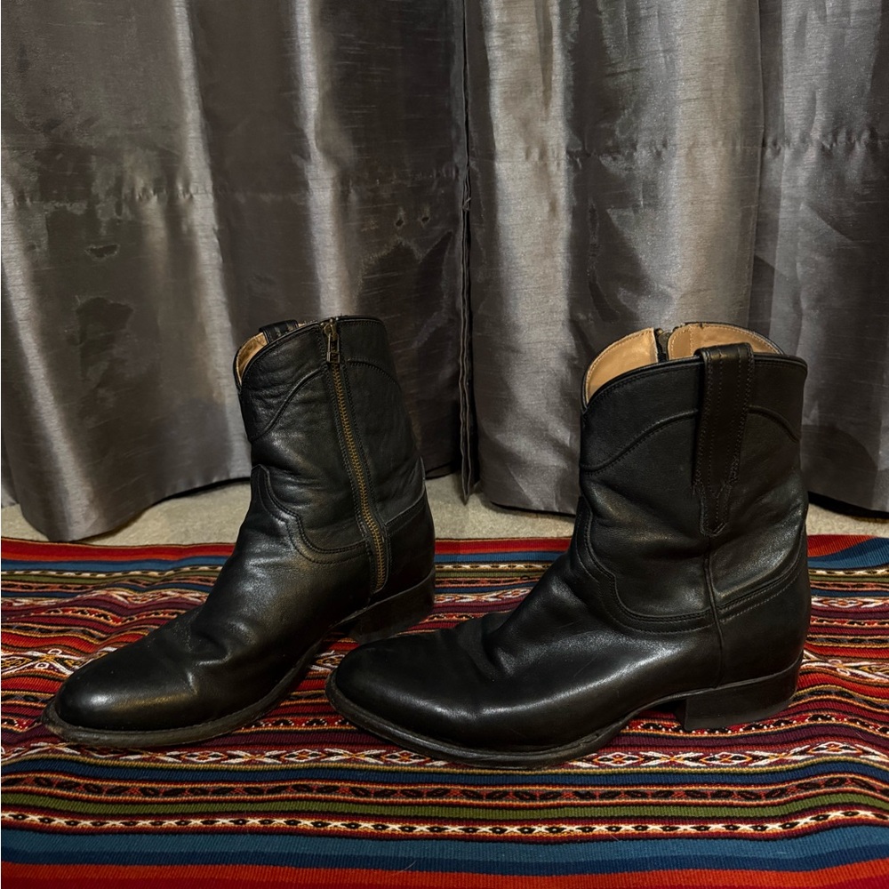 Tecovas - The Dean Men's Midnight Calf Black - Size 9.5D